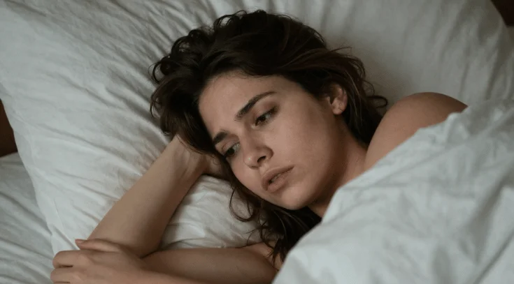 Mujer descansando para regular el cortisol y la insulina como estrategia para adelgazar.